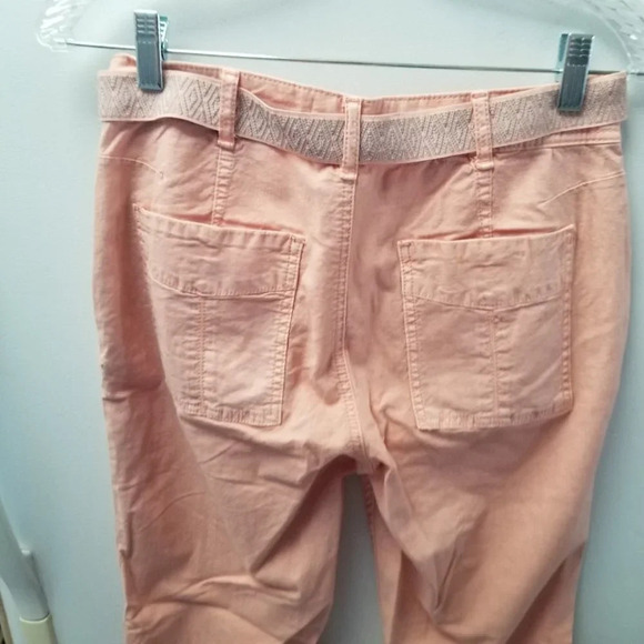 Anthropologie The Wanderer Belted Cotton Linen  Pants 26 - Picture 11 of 14